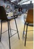 Cleona Bar Stool SH75cm - PU leather Brown